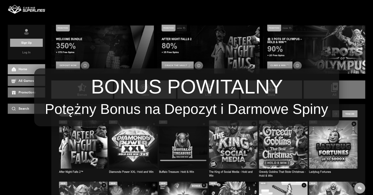 Superlines Casino welcome bonus